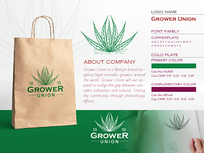 Grower Union Branding  I  Cannabis Logo