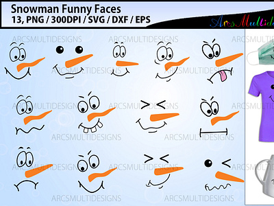 Snowman faces