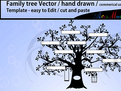 Download Family Tree Template By Arcs Multidesigns On Dribbble