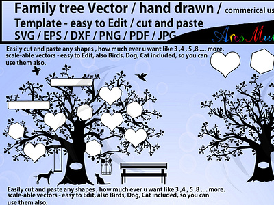 Download Family Tree Template By Arcs Multidesigns On Dribbble