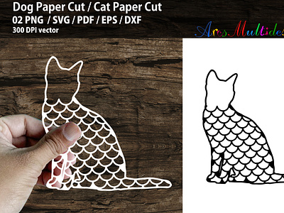 Download Dog Paper Cut Cat Paper Cut By Arcs Multidesigns On Dribbble