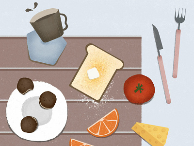 The daily meal-High tea cheese coffee cookies desserts drawing food high tea illustration toast tomato