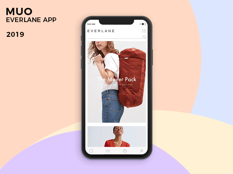 Everlane App Redesign app everlane gif iphone x motion principle redesign ui ux