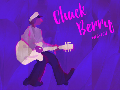 guitar player design flat illustration minimal photoshop typography