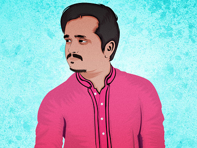 My Friend, Galib, got a vector portrait of his own! adobe brand brand design branding design digitalart digitalartists digitalartwork drawing graphic design illustration illustrator art illustrator design logo photoshop portrait portrait art portrait illustration vector vectorportrait