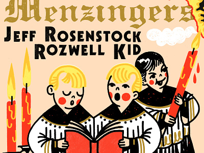 The Menzingers Poster catholic choir diy fillmore fire menzingers philadelphia poster screen print silkscreen vintage