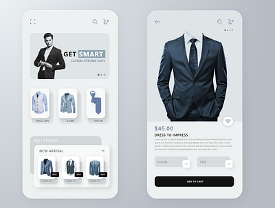 Alpha Male app apparel design mobile app design mobile ui online shopping shopping app soft ui ui ux