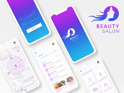 Beauty Salon booking app hair salon hairdresser hairstyle mobile app design mobile ui salon soft ui