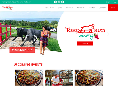 Toro Run Winery Website