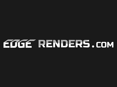 Edge Renders.com Website logo 3d modelling design edge renders edge renders logo edge renders logo elegant illustration rendering vector