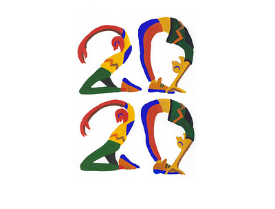2020 2020 2020 design branding design illustration logo minimal running sport typography vector йога