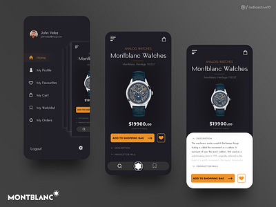 Montblanc Watches App Design