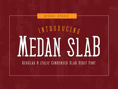 Medan Slab Condensed Slab Serif Font