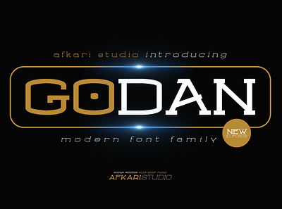 Godan Modern Slab Serif Font Family branding design fo font graphic design logo vector