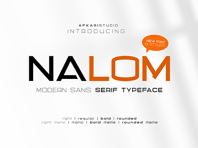 Nalom Modern Sans Serif Font branding design font graphic design illustration logo sans serif sansserif