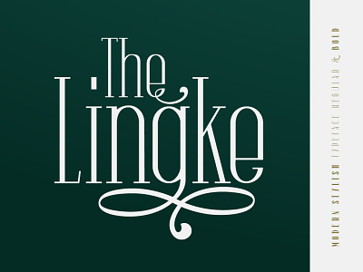 The Lingke - Stylish Modern Serif Font branding graphic design logo modern stylish fonts