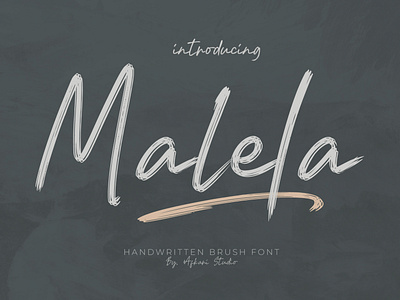 Malela Handwritten Brush Font