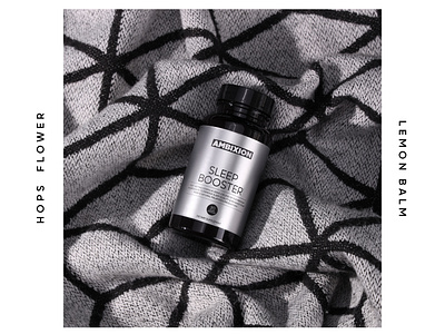 Ambixion Sleep Booster - Curated Ingredients ambixion ambixion booster julien de repentigny photography product design relaxing sleep aid sleep booster supplements vegan
