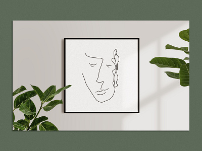 Abstract Faces - Line Art abstract abstract face face faces hand drawn illustration lineart modern poster print prints