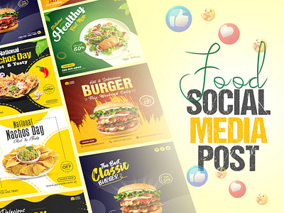 Food Social media Post Banner template