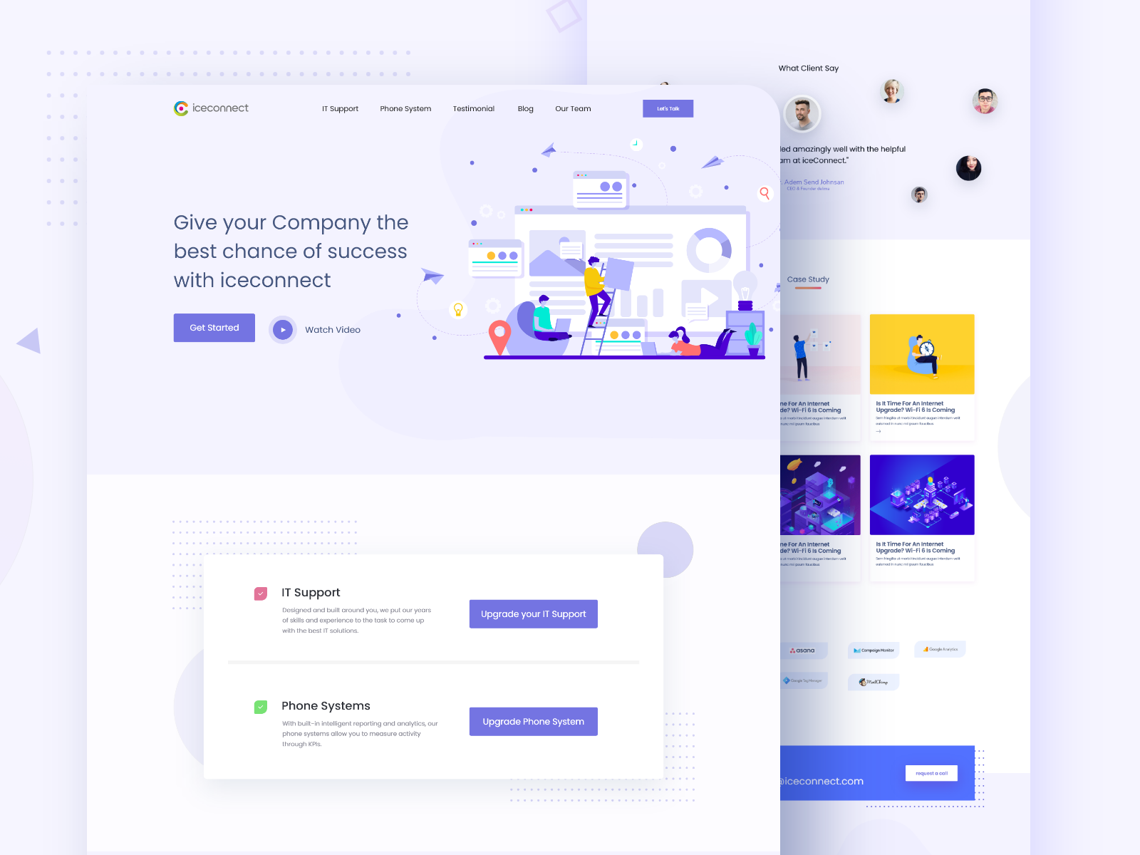 SAAS Landing page concept by Sanket Pal for indianpix on Dribbble