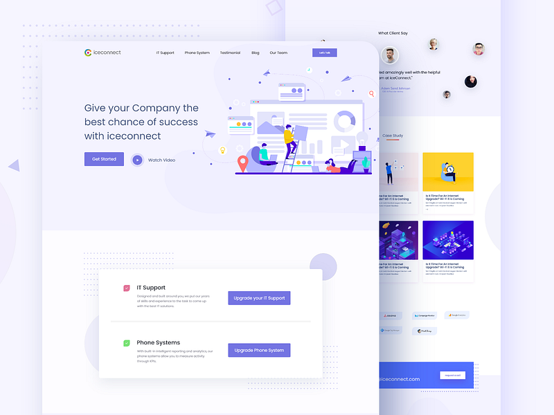SAAS Landing page concept by Sanket Pal for indianpix on Dribbble