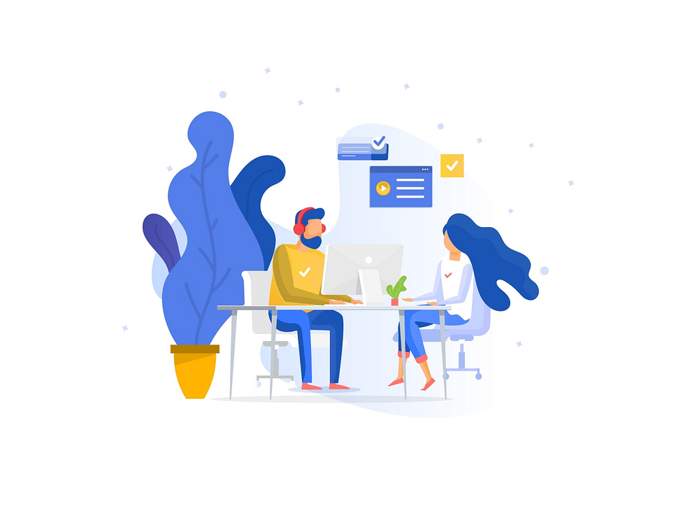Work from home Illustration by Sanket Pal on Dribbble