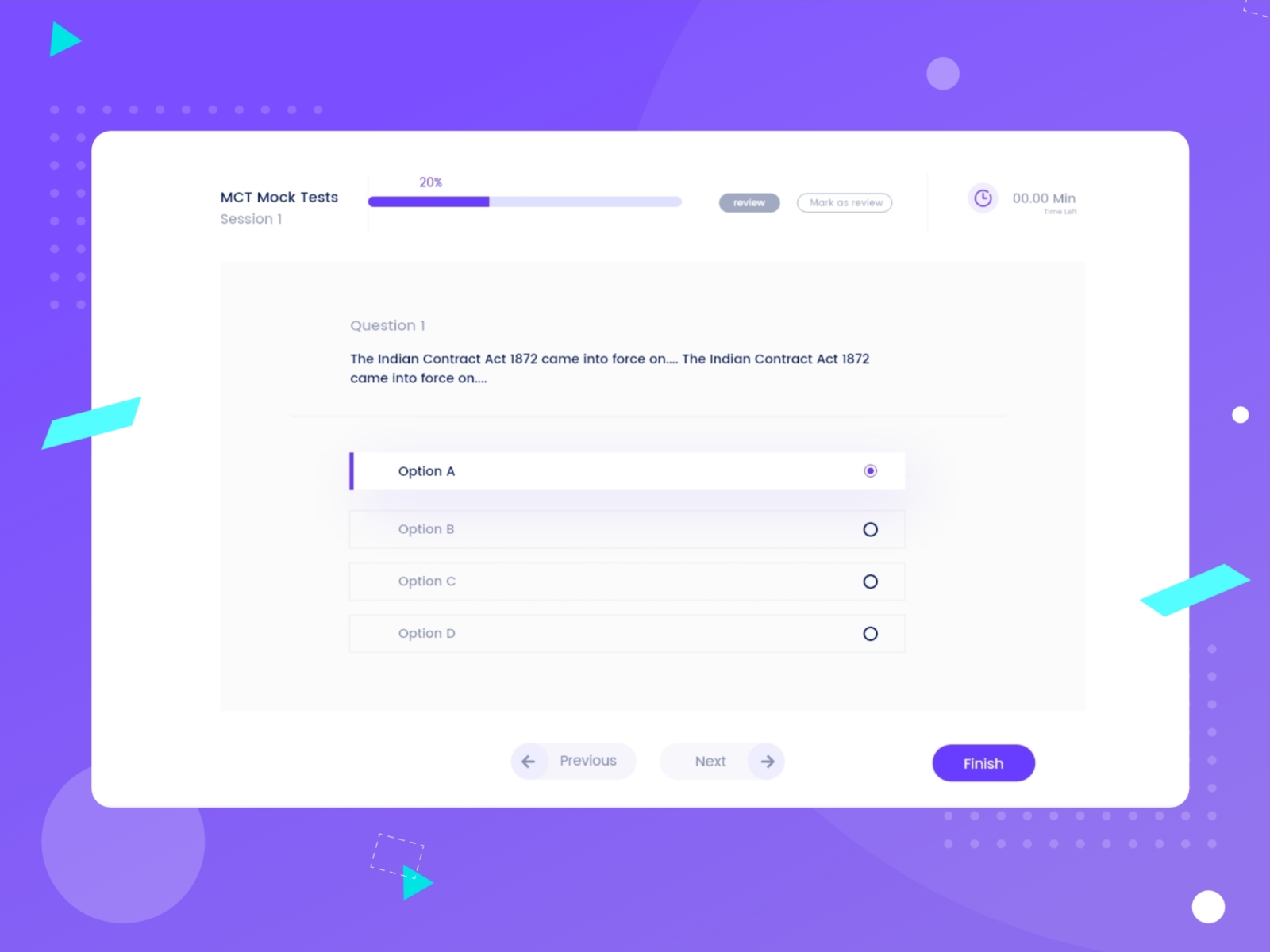 Online Exam App UI/UX By Sanket Pal For Indianpix On Dribbble