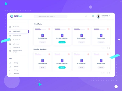 Online Exam App UI/UX clean ui e exam e learning exam exam software indian designer indianpix law exam minimal online exam app online education online exam online exam app online exam product online preparation purple qlts qlts geek sanket
