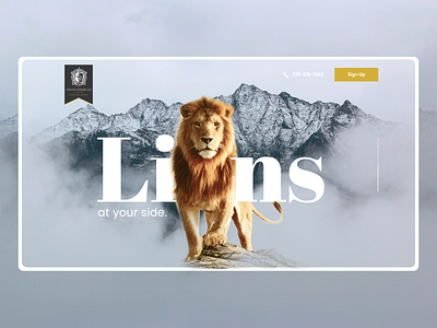 Lion - WildLife Landing Page