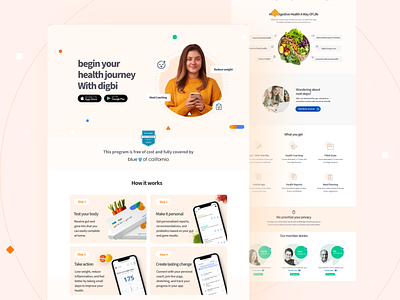 Health care landing page clean conceptual design gut health health health care health care landing page health landing page illustration indian designer indianpix landing page logo minimal sanket top indian design studio top indian designer top indian uiux designer