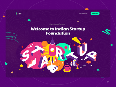 Indian Startup Foundation Landing page design