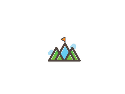 Mountain Illustration abstract clean illustration lineart mountain simple