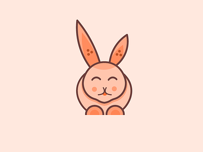 Cute Rabbit design animal cute rabbit indianpix line logo rabbit simple symbol