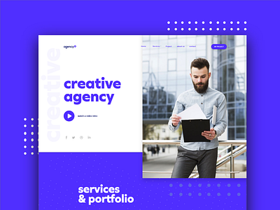 creative agency web  concept