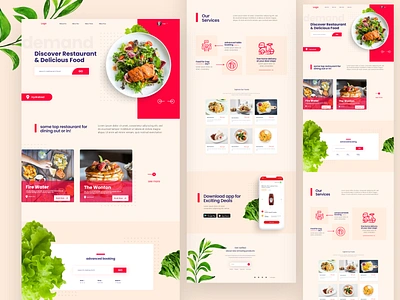 Food Delivery Landing page Exploration adobexd clean clean ui clever creative creative design food food app food delivery food web design freebie illustration indianpix lite modern restaurant ui design ux web design white