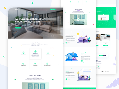 Smart Home web page design