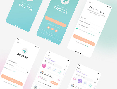 Doctor aolicativo app design doctor figma icon ui ux