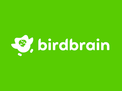 Duolingo Birdbrain Logo ai artificial intelligence bird birdbrain brain brand identity branding design duolingo geometric illustration logo minimal simple