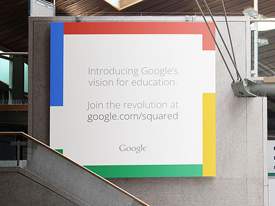 Google Squared - Square Poster brand identity branding colorful google google advertisement google advertising google branding google design google squared identity poster simple