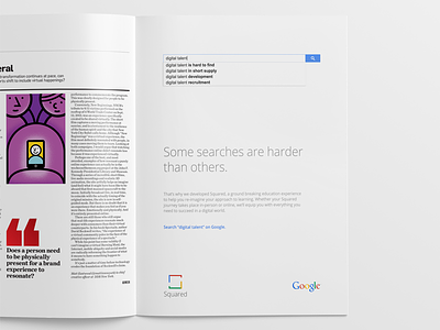 Google Squared Print Ad