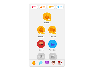 Duolingo Homescreen Redesign