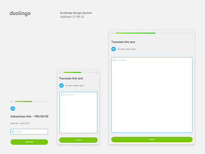 Duolingo Design System (DDS): Components