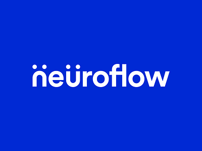 NeuroFlow Logo app appicon branding branding and identity face geometric icon logo minimal neuroflow psychology wordmark