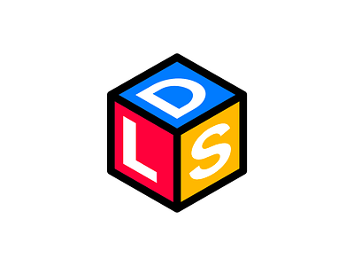 Design Language System Logo block brand brand identity branding colorful design design language system design system figma icon identity invision logo minimal simple sketch square