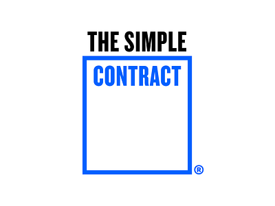 The Simple Contract Logo brand brand identity branding branding and identity colorful contractor design geometric icon identity illustration logo minimal paper simple thickline