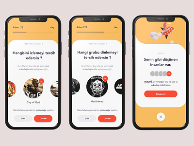 Matching App app concept dating design figma flat friends match mobile mockup modern turkish ui ux