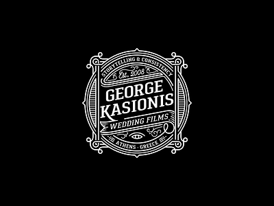 George Kasionis - Wedding Films athens george kassionis george kassionis greek kassionis kassionis kommigraphics lettering linear logo design logo mark photographer tatoo vintage wedding