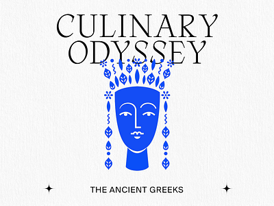 The Ancient Greeks animation blue culinary cycladic goddess greece greek statue greeting card kommigraphics motion design odyssey portrait portrait illustration statue tea