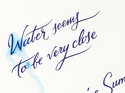 Summer self promotion kommigraphics lettering postcard summer typography water